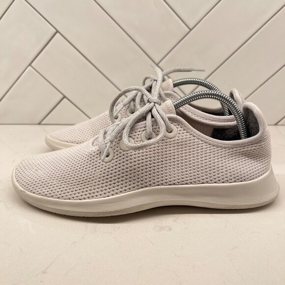 Allbirds White Tree Runners Women's Size 10 w/out Insoles - Picture 4 of 11